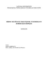 Referāts 'Bērnu mācīšanās traucējumi, to iemesli un korekcijas iespējas', 1.