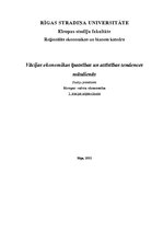 Konspekts 'Vācijas ekonomikas īpatnības un attīstības tendences mūsdienās', 1.