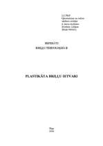 Referāts 'Plastikāta briļļu ietvari', 1.