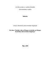 Referāts 'ES un Latvijas ekonomiskā integrācija', 1.