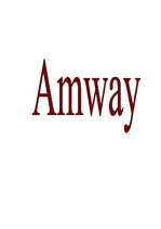Referāts 'Amway', 1.