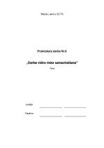 Konspekts 'Darba vides riska samazināšana', 1.