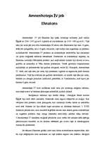 Referāts 'Amnenhoteps IV jeb Ehnatons', 1.