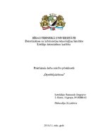 Paraugs 'Praktiskais darbs mācību priekšmetā "Operētājsistēmas"', 1.