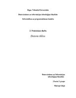 Paraugs 'Datoru tīkli. Otrais praktiskais darbs', 1.