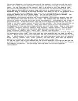 Eseja 'Ancient Egyption Civilization', 1.
