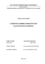 Diplomdarbs 'Efektivitātes paaugstināšanas iespējas', 1.