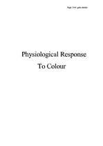 Konspekts 'Physiological Response to Colour', 3.