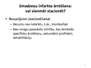 Prezentācija 'Insults. Smadzeņu infarkts', 17.