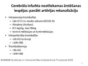 Prezentācija 'Insults. Smadzeņu infarkts', 18.