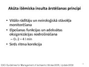 Prezentācija 'Insults. Smadzeņu infarkts', 19.