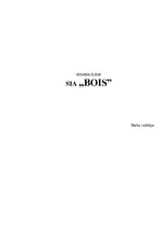 Biznesa plāns 'Projektēšanas firma SIA "Bois"', 1.