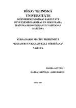 Referāts 'Kadastrālās vērtības noteikšana', 1.