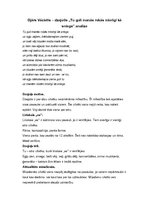 Konspekts 'Ojāra Vācieša dzejoļa "Tu guli manās rokās mierīgi kā sniegs" analīze', 1.