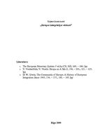 Konspekts 'Vienotā monetārā sistēma. Eiro zona. Sadarbība sociālajā politikā', 1.