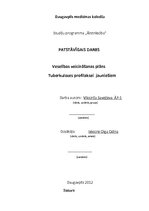 Konspekts 'Veselības veicināšanas plāns tuberkulozes profilaksei jauniešiem', 1.