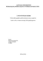 Eseja 'Uzņēmējspēju attīstīšana skolā un Jūrmalas pilsētā', 1.