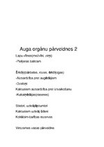 Konspekts 'Bioloģijas apakšnozares, organismu iedalījums, auga orgāni un dzīvības pazīmes', 5.