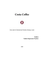 Biznesa plāns 'Costa Coffee Business Analysis', 1.
