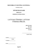 Referāts 'Latvijas tūrisms - Latvijas tūrisma pērles', 1.