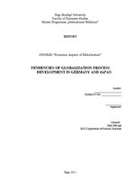 Referāts 'Tendencies of Globalization Process Development in Germany and Japan', 1.