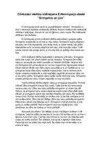 Eseja 'Cilvēcisko vēetību cildinājums Ernesta Hemingveja stāstā "Sirmgalvis un jūra"', 1.