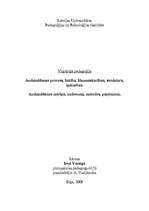 Referāts 'Vispārīgā pedagoģija', 1.