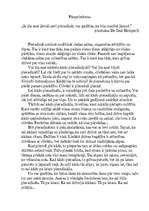 Eseja '"Ja jūs esat ļāvuši sevi pieradināt, var gadīties, ka būs mazliet jāraud." A.de ', 1.