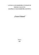 Referāts 'Mācību priekšmets "Uzturs" 5.klasei', 1.