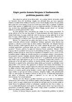 Eseja 'Komatu būtiskums', 1.