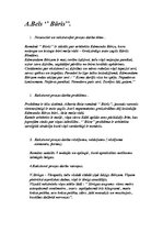 Konspekts 'Alberts Bels "Būris"', 1.