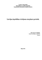 Eseja 'Latvijas ārpolitikas vērtējums starpkaru periodā', 4.