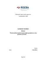 Referāts 'Pārstāvniecības institūts komerctiesībās', 1.