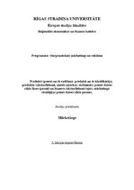 Konspekts 'Produkts un tā vadīšana', 1.