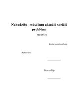 Referāts 'Nabadzība - mūsdienu aktuālā sociālā problēma', 1.