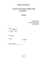 Referāts 'Starpkultūru saskarsme - Itālija', 1.