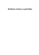 Referāts 'Reklāmas ietekme uz patērētāju', 1.