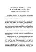 Konspekts 'Lauku socioloģijas pielietošana: kādas ir radošuma prasības iekļautajās zinātnēs', 1.