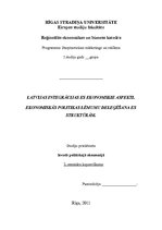 Konspekts 'Latvijas integrācijas Eiropas Savienībā ekonomiskie aspekti', 1.