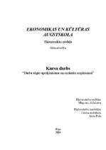 Referāts 'Darba algas aprēķināšana un uzskaite uzņēmumā', 1.