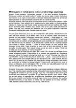 Eseja 'Minhauzens ir nelabojams melis vai labsirdīgs sapņotājs', 1.