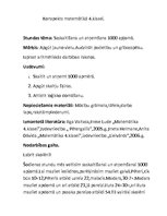 Konspekts 'Konspekts matemātikā 4.klasei', 1.