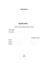 Referāts 'Hinduisms', 1.