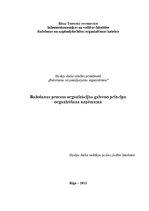 Referāts 'Ražošanas procesa organizācijas galveno principu organizēšana uzņēmumā', 1.