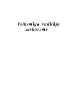 Referāts 'Vadītāja saskarsme', 1.