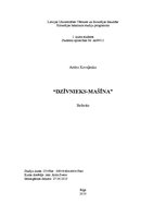 Referāts 'Dzīvnieks - mašīna', 1.