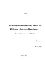 Referāts 'Iedzīvotāju ienākuma nodokļa analīze pēc 2018.gada veiktās nodokļu reformas', 1.