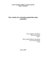 Referāts 'Vācu valodas kā svešvalodas popularitāte mūsu sabiedrībā', 1.