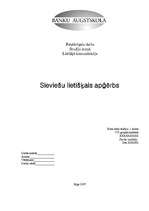 Referāts 'Sieviešu lietišķais apģērbs', 1.