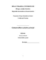 Referāts 'Grāmatvedības uzskaites principi', 1.